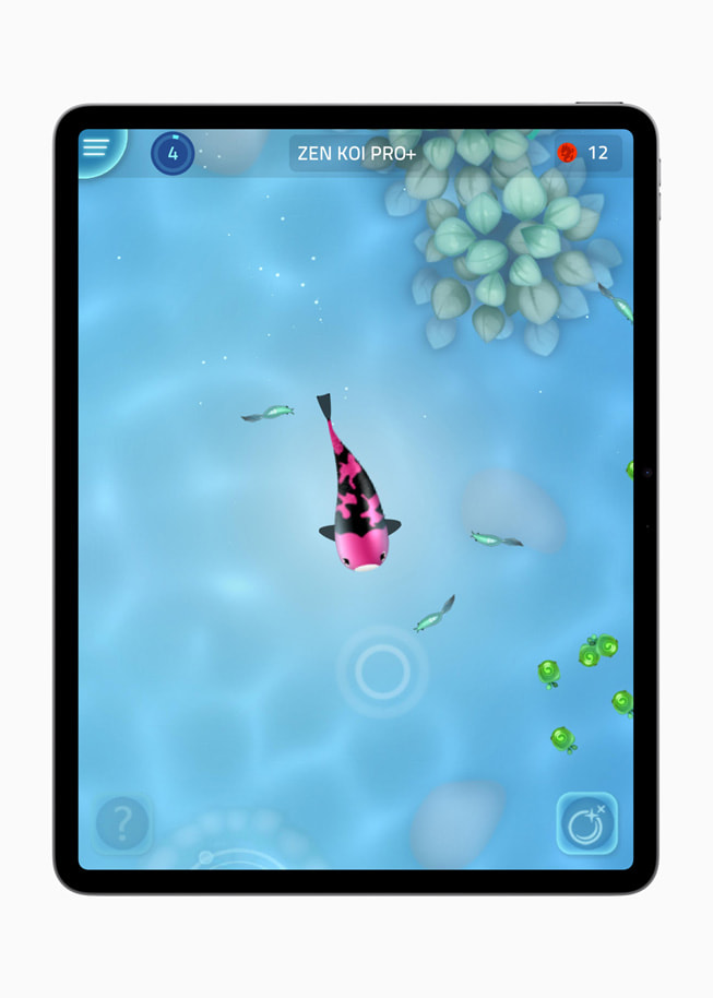 LandShark Games 在 iPad Pro 上发布的 Zen Koi Pro+ 的剧照。